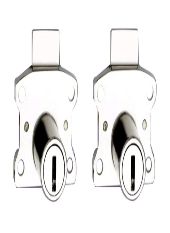 Harrison H-0632_PK2 Zinc Seven Pin Furniture Lock Set (Silver,Pack of 2)